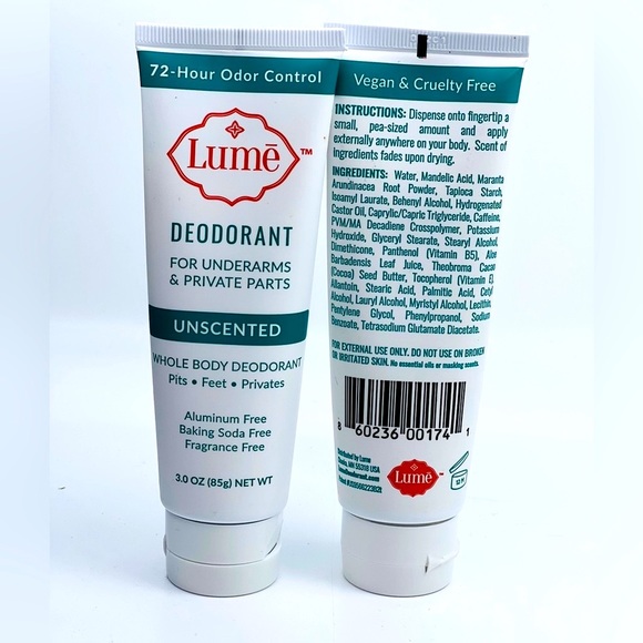 All Natural Whole Body Deodorant
 Full Size Tube 3oz Original Formula White Logo - Picture 8 of 9